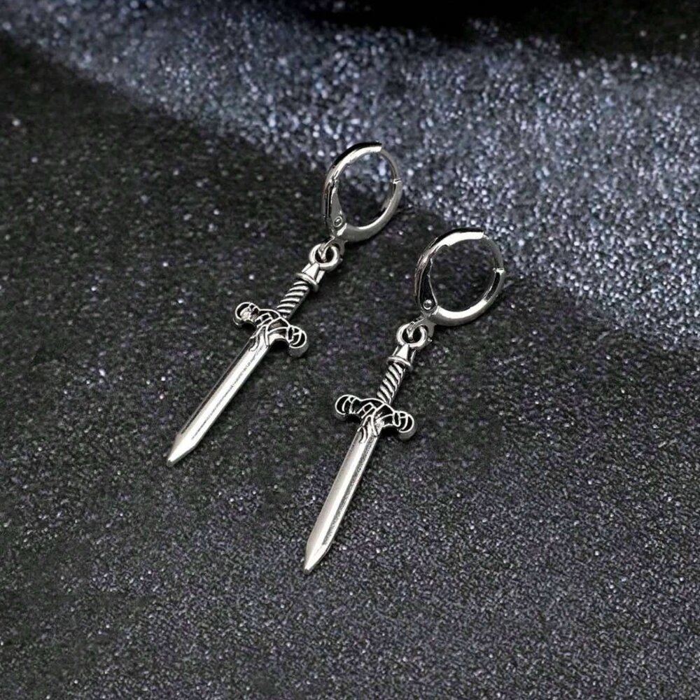 🧿 3 for $33 🧿 Mini Dagger Drop Earrings - Fantasy Gothic Sword Drops